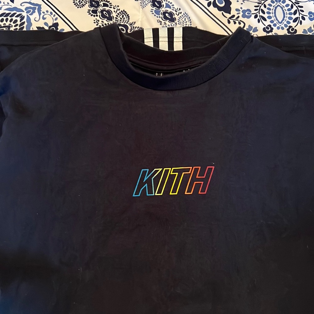KITH x Addidas Navy Tee Medium